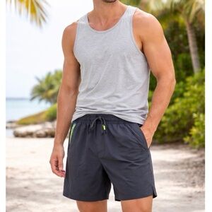 Avalanche Mens Black Athletic Shorts Size Medium